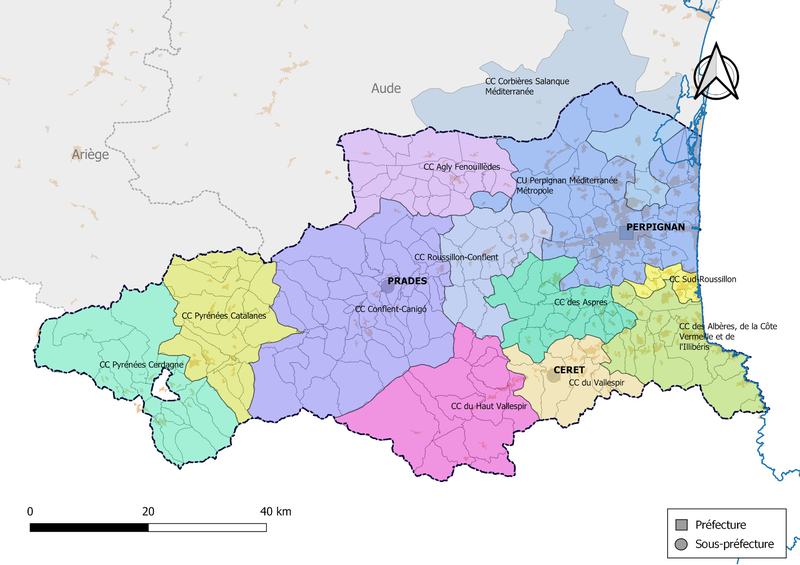 Découpe intercommunal des Pyrénées Orientales